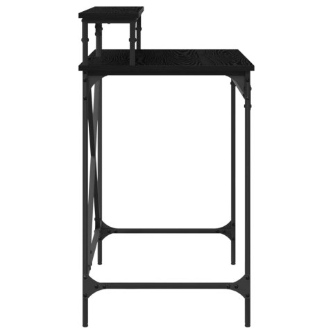 VidaXL Biurko Czarny Dąb 80 x 50 x 90 cm Materiał drewnopochodny