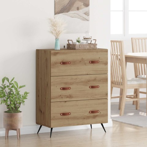 VidaXL Komoda z szufladami Dąb Rzemieślniczy 69,5 x 34 x 90 cm