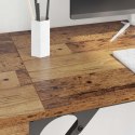 VidaXL Biurko komputerowe z szufladą Stare drewno 131 x 48 x 75 cm