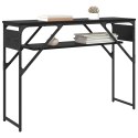 VidaXL StolikKonsolowy Czarny Dąb 105x30x75cm Materiał drewnopochodny