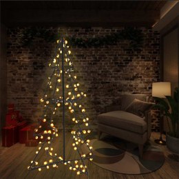 VidaXL Ozdoba świąteczna LED w kształcie choinki, 160 LED, 78x120 cm