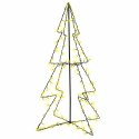 VidaXL Ozdoba świąteczna LED w kształcie choinki, 160 LED, 78x120 cm