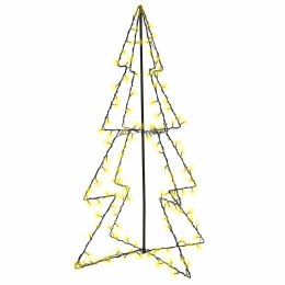 VidaXL Ozdoba świąteczna LED w kształcie choinki, 160 LED, 78x120 cm