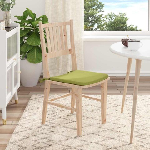 VidaXL Poduszki na siedziska 4 pcs Jasnozielony 40 x 40 x 3 cm tkanina