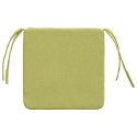 VidaXL Poduszki na siedziska 4 pcs Jasnozielony 40 x 40 x 3 cm tkanina