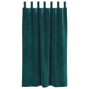 VidaXL Zasłony zaciemniające 2 pcs Ciemna zieleń 140 x 175 cm Aksamit