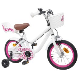 VidaXL Rower Dziecięcy 12 Cali dla dzieci w wieku 2-4 lata Biały