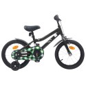 VidaXL Rower Dziecięcy 12 Cali dla dzieci w wieku 2-4 lata Czarny