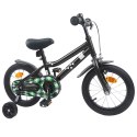 VidaXL Rower Dziecięcy 12 Cali dla dzieci w wieku 2-4 lata Czarny
