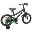 VidaXL Rower Dziecięcy 12 Cali dla dzieci w wieku 2-4 lata Czarny