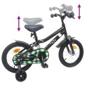 VidaXL Rower Dziecięcy 12 Cali dla dzieci w wieku 2-4 lata Czarny