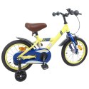 VidaXL Rower Dziecięcy 12 Cali dla dzieci w wieku 2-4 lata żółty