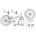 VidaXL Rower Dziecięcy 14 Cali dla dzieci w wieku 3-5 lat