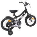 VidaXL Rower Dziecięcy 16 Cali dla dzieci w wieku 4-6 lat Czarny
