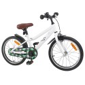 VidaXL Rower Dziecięcy 18 Cali dla dzieci w wieku 5-7 lat Biały