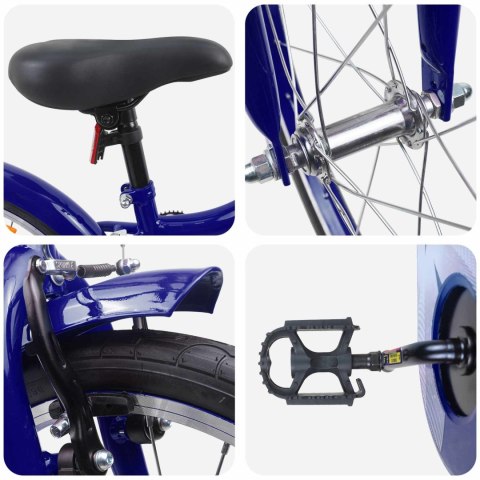 VidaXL Rower Dziecięcy 18 Cali dla dzieci w wieku 5-7 lat