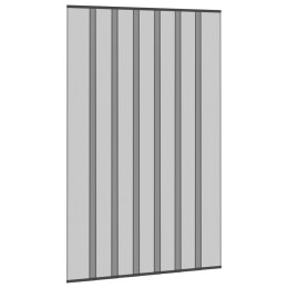 VidaXL Moskitiera drzwiowa z zasłoną siatkową Czarny 160 x 240 cm