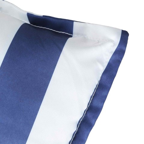 VidaXL Poduszka na zewnątrz 6 pcs Niebieski i biały 120 x 50 x 7 cm