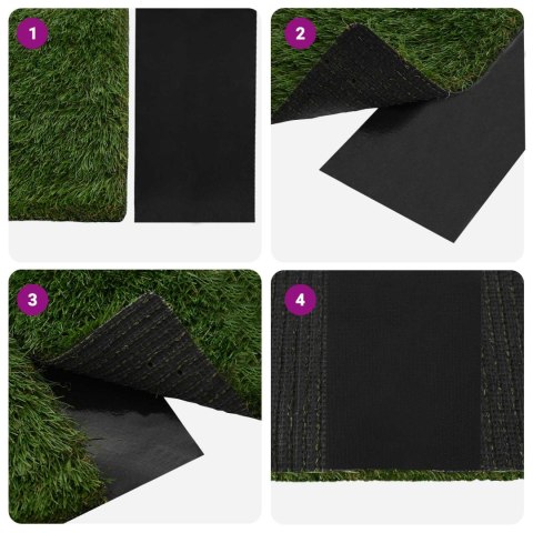 VidaXL Taśma do sztucznej trawy samoprzylepna Czarny 15 cm x 10 m