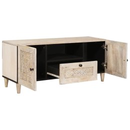 VidaXL Jednostki telewizyjne z szufladą z półką Biały 105 x 33 x 46 cm