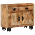 VidaXL Komoda, 80x30x65 cm, lite, surowe drewno mango