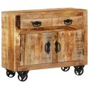 VidaXL Komoda, 80x30x65 cm, lite, surowe drewno mango