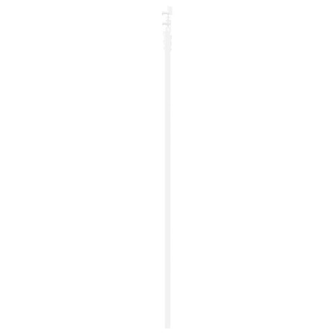 DRZWI PRZESUWNE BIAŁY 61X198,5CM LITE DREWNO SOSNOWE I SZKŁO