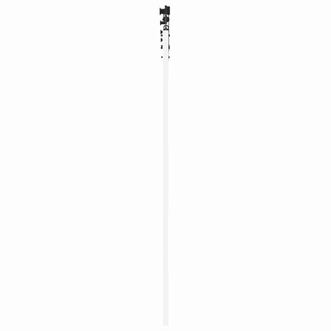 DRZWI PRZESUWNE BIAŁY 61X198,5CM LITE DREWNO SOSNOWE I SZKŁO