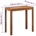 STOLIK BAROWY AKACJA W MIODOWYM KOLORZE 110X55X106CM