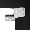 VidaXL Zestaw mebli łazienkowych z szufladą z półką 2 pcs Czarny Dąb