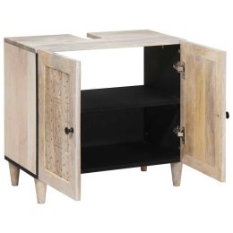 VidaXL Szafka Łazienkowa Montowane na ścianie Biały 62 x 33 x 58 cm