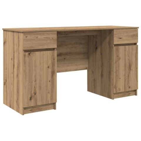 VidaXL Biurko dąb artisan 140 x 49 x 76 cm Materiał drewnopochodny