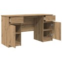 VidaXL Biurko dąb artisan 140 x 49 x 76 cm Materiał drewnopochodny