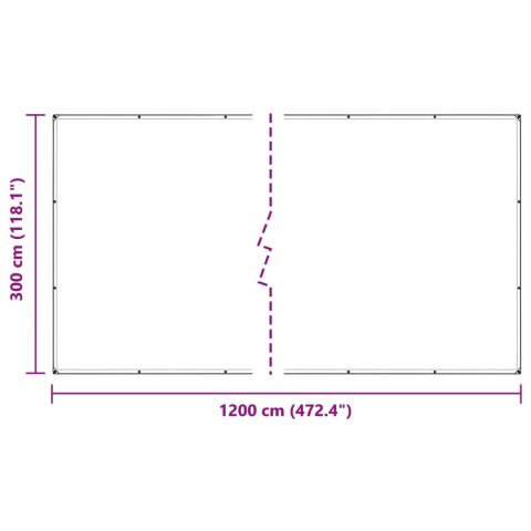 VidaXL Osłona na rośliny przezroczysty 3 x 12 m PVC