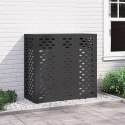 OSŁONA OBUDOWA KLIMATYZATORA POMPY CIEPŁA CZARNY 110X50X105CM STAL