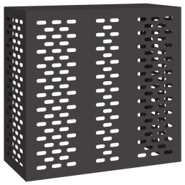 OSŁONA OBUDOWA KLIMATYZATORA POMPY CIEPŁA CZARNY 110X50X105CM STAL