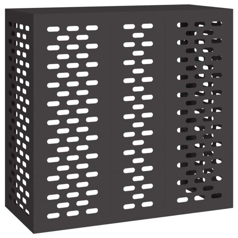 OSŁONA OBUDOWA KLIMATYZATORA POMPY CIEPŁA CZARNY 110X50X105CM STAL