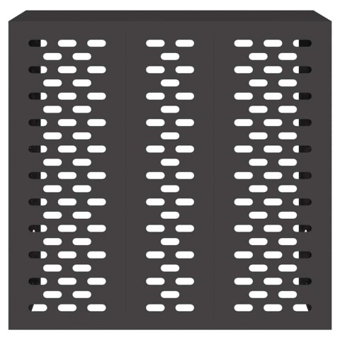 OSŁONA OBUDOWA KLIMATYZATORA POMPY CIEPŁA CZARNY 110X50X105CM STAL