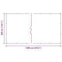 VidaXL Przezroczysta plandeka z oczkami 3x12 m PVC