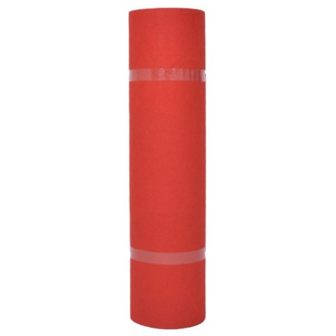 VidaXL Dywan Gładki czerwony 1,2 x 12 m Poliester