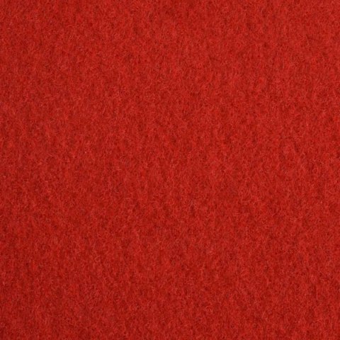 VidaXL Dywan Gładki czerwony 1,2 x 12 m Poliester