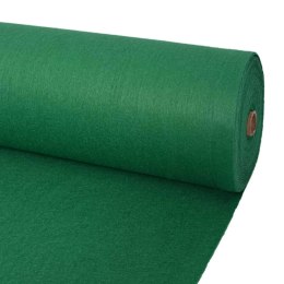 VidaXL Dywan Gładki zielony 1,2 x 12 m Poliester
