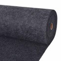 VidaXL Dywan antracytowy 1,2 x 10 m Poliester