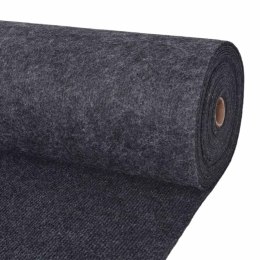 VidaXL Dywan antracytowy 1,2 x 10 m Poliester
