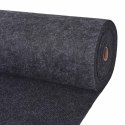 VidaXL Dywan antracytowy 1,2 x 15 m Poliester