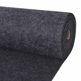 VidaXL Dywan antracytowy 1,2 x 20 m Poliester