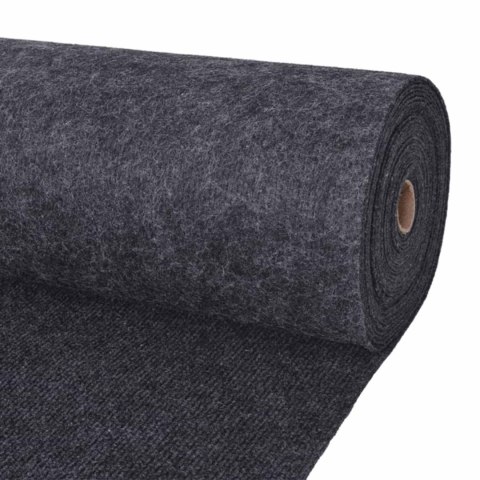 VidaXL Dywan antracytowy 1,2 x 20 m Poliester