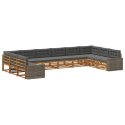 VidaXL Zestawy sof z poduszką 10 pcs Lite Drewno Akacji