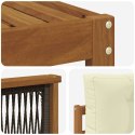 VidaXL Zestawy sof z poduszką 11 pcs Lite Drewno Akacji