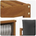 VidaXL Zestawy sof z poduszką 11 pcs Lite Drewno Akacji